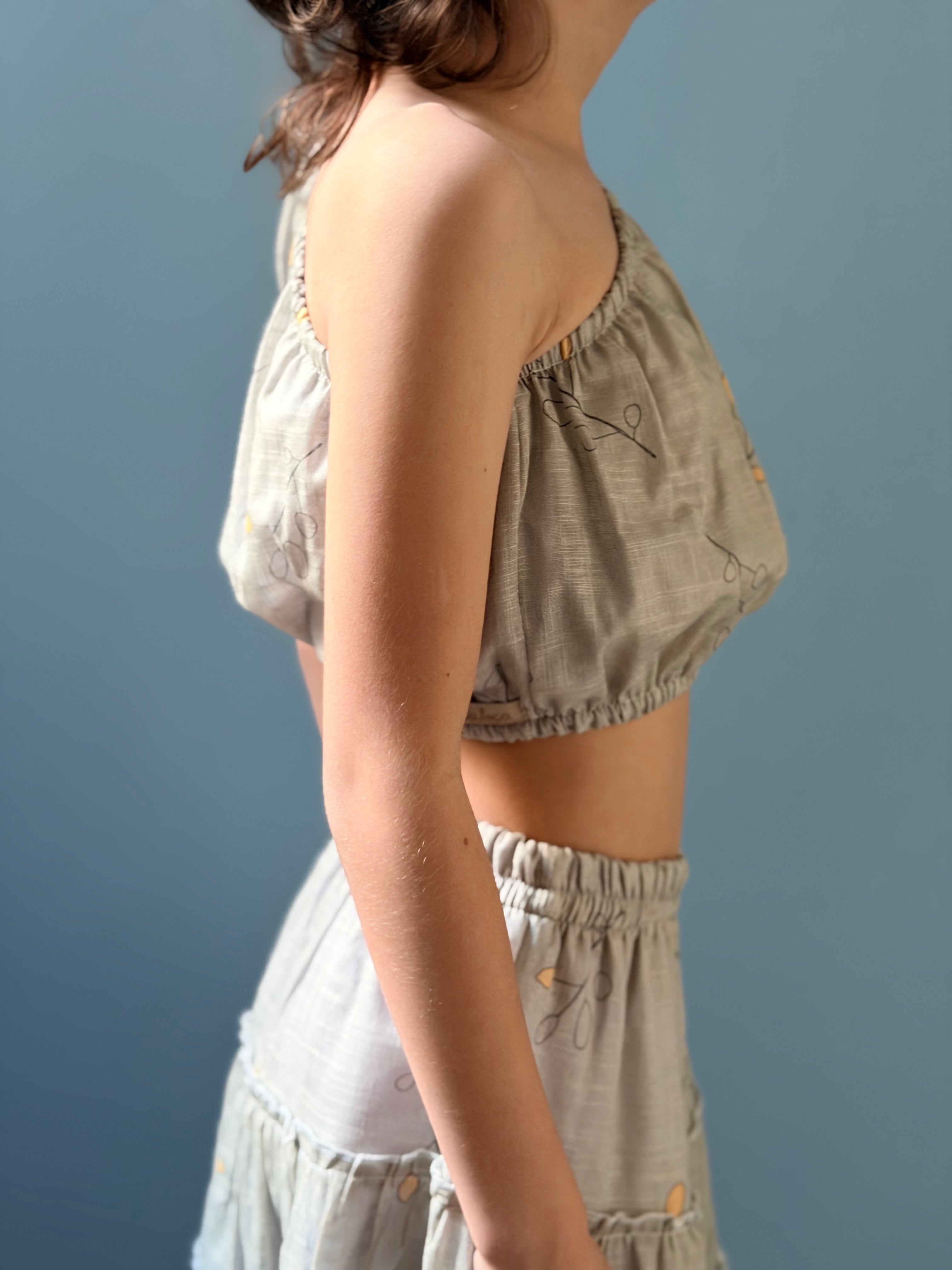Conjunto saia e blusa “ orgânico “