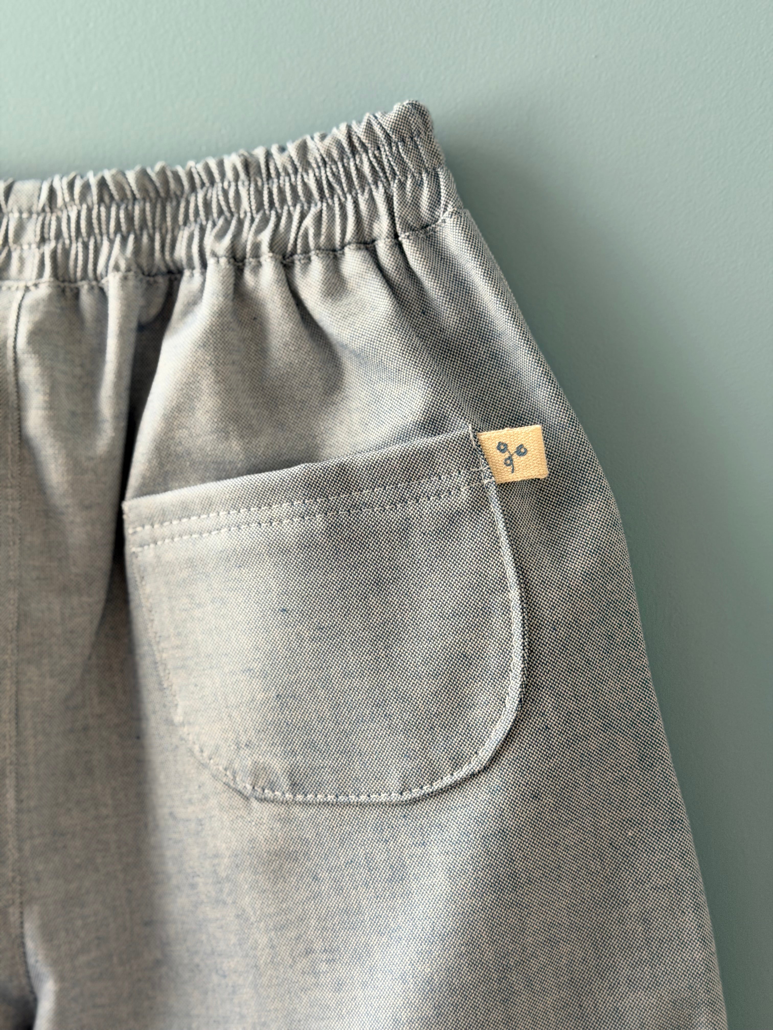 Calça ballon azul