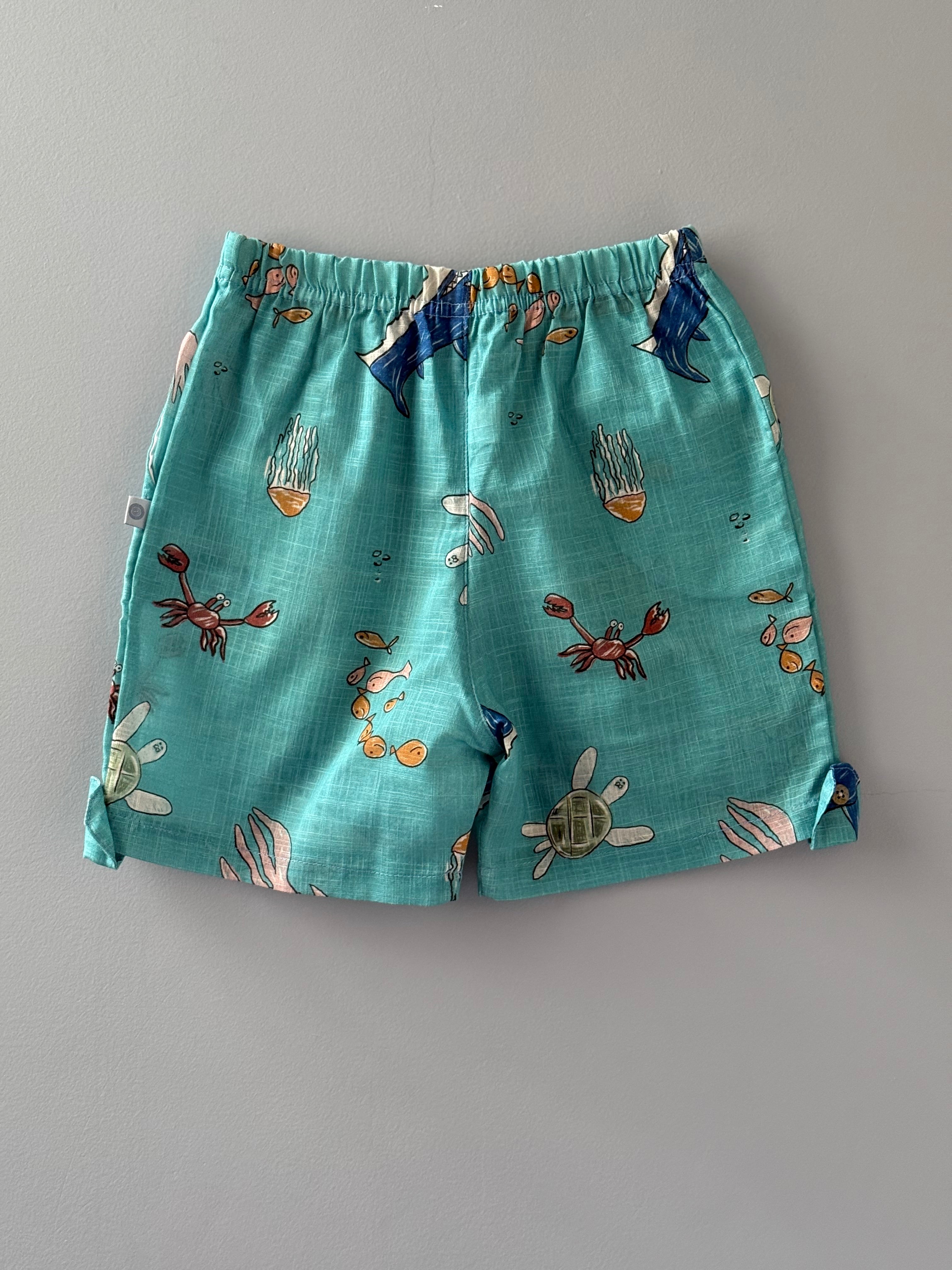 Shorts fundo do mar